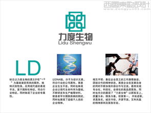 西風東韻 力度生物科技公司的醫藥標志設計理念